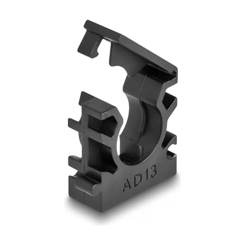 Delock Soporte para funda de cable con clip de bloqueo 13 mm 8 piezas