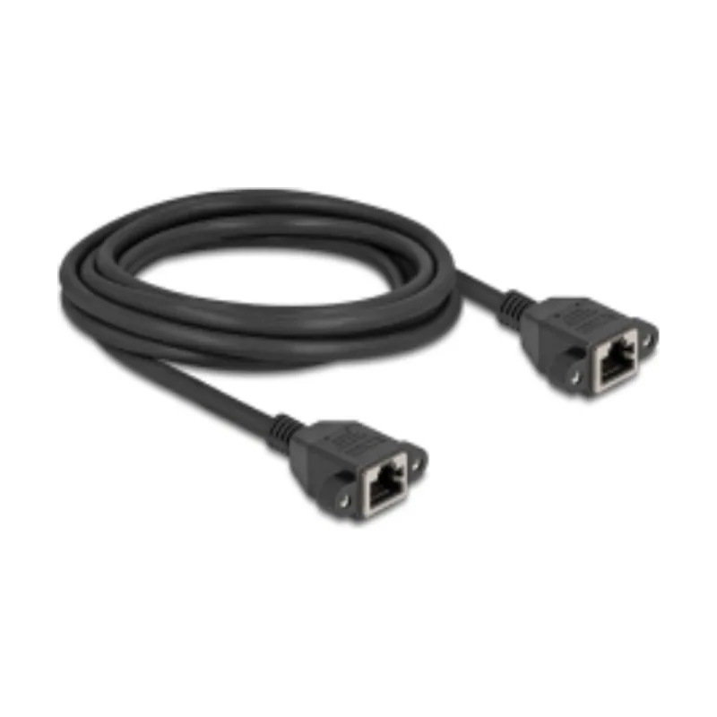 Delock 90786 cable de red Negro 3 m Cat6a S/FTP S-STP
