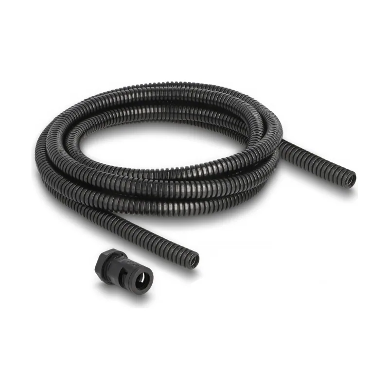 Delock Funda protectora de cable de 2 m x 10 mm con juego de conector PG7