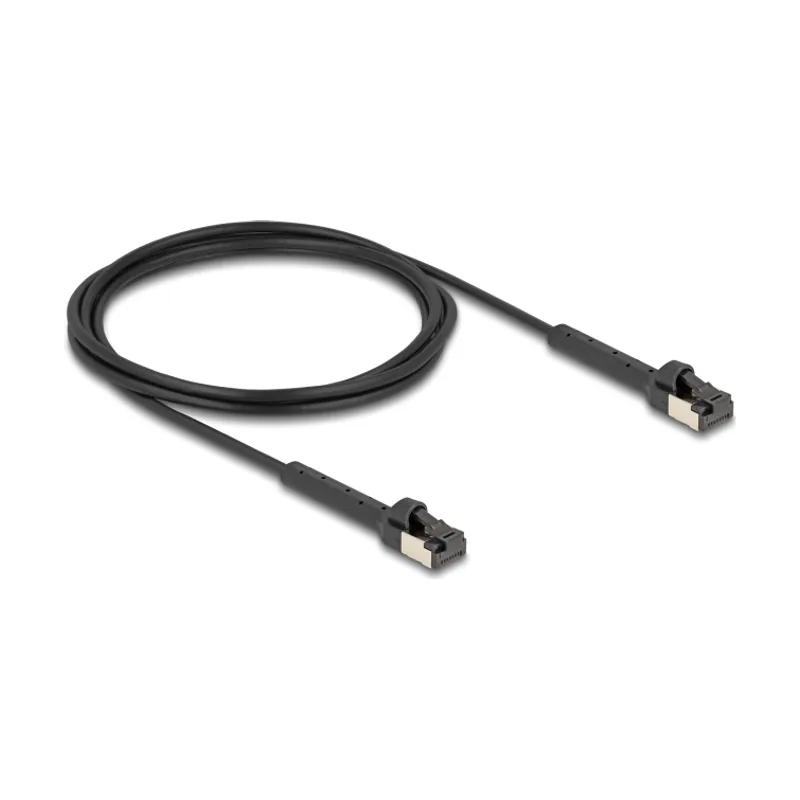 Delock 80935 cable de red Negro 2 m Cat6a U/FTP STP