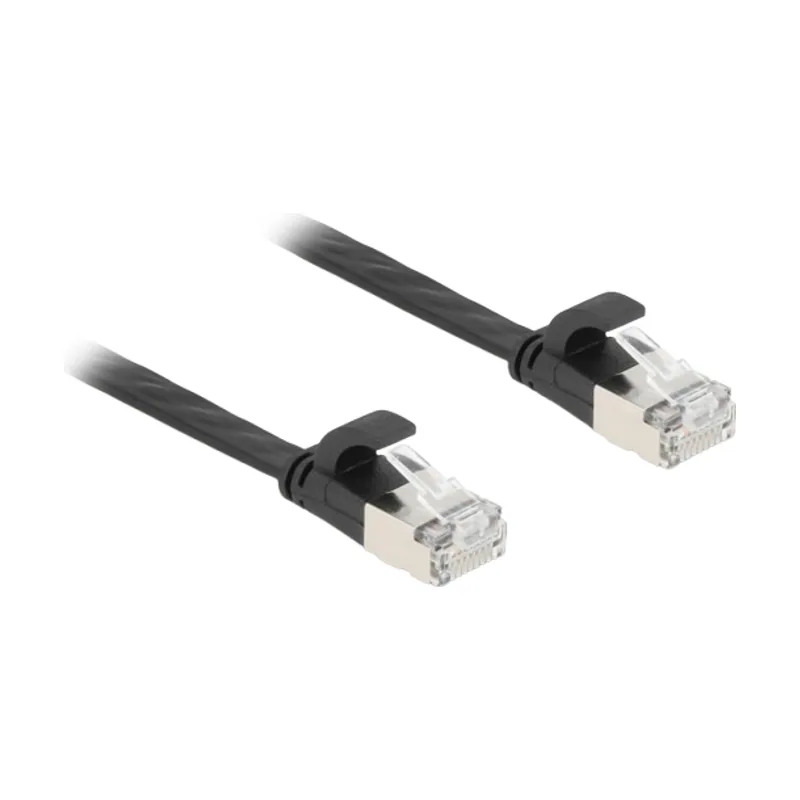 Delock 81165 cable de red Negro 2 m Cat6a U/FTP STP