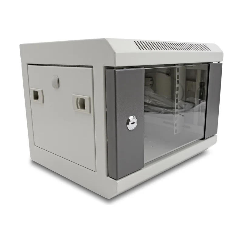 Gabinete de red de 10" con puerta de vidrio 4U