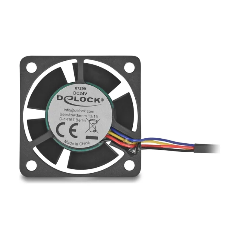 Delock 67299 sistema de refrigeración para ordenador Carcasa del ordenador Ventilador 4 cm Negro 1 pieza s