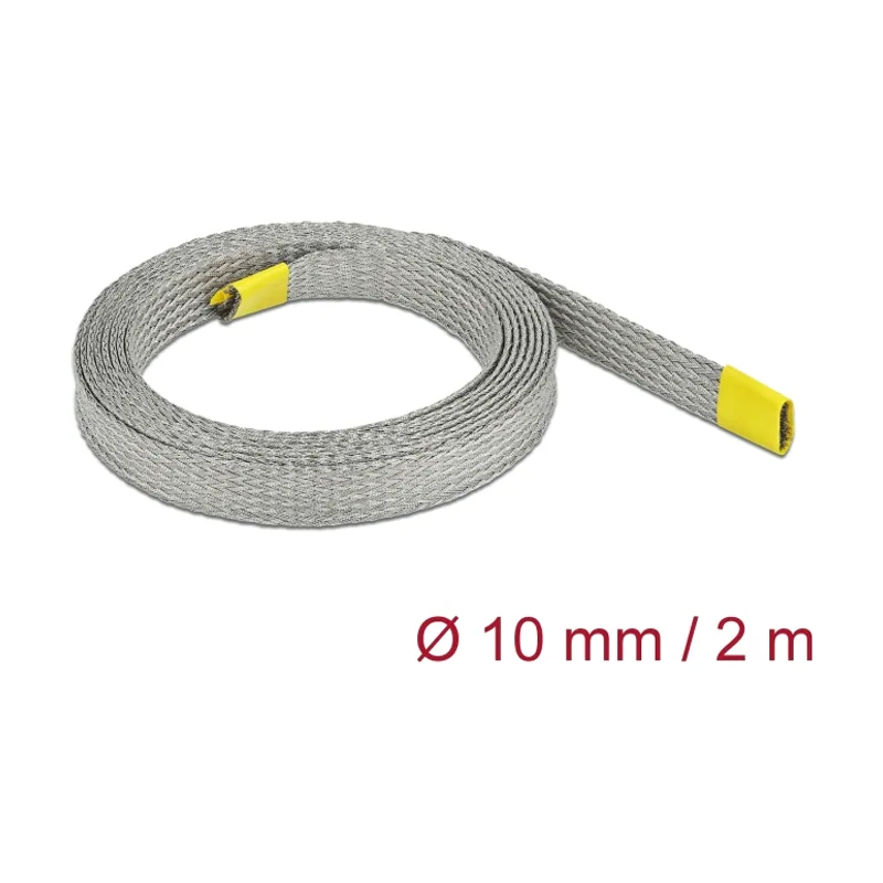 Funda trenzada para protección EMC estirable de 2 m x 10 mm