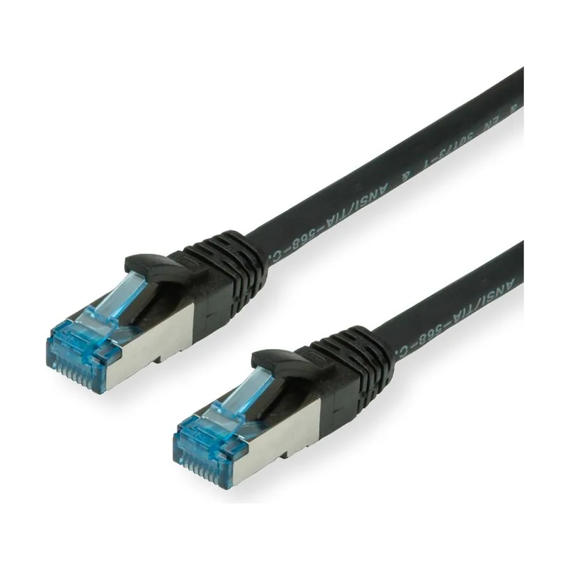 Value 21.99.1984 cable de red Negro 0,15 m Cat6a S/FTP S-STP