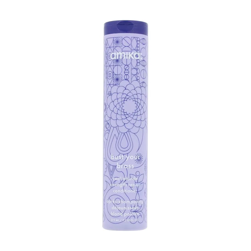 Amika BUST YOUR BRASS acondicionador reparador cabello rubio 275 ml