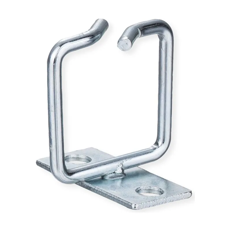 Roline 26.30.0015 organizador de cables Estante Gancho de soporte para cableado Plata 1 pieza s