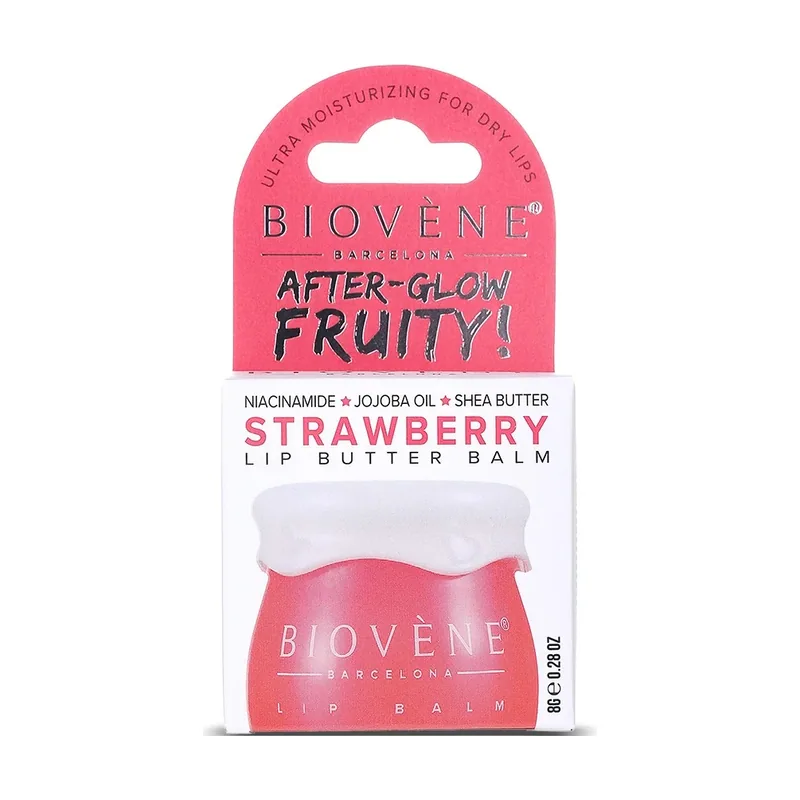 Biovène AFTER-GLOW FRUITY! STRAWBERRY bálsamo de labios 8 gr