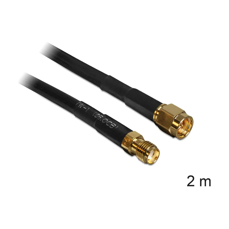 Delock 2m SMA m/f cable coaxial CFD200