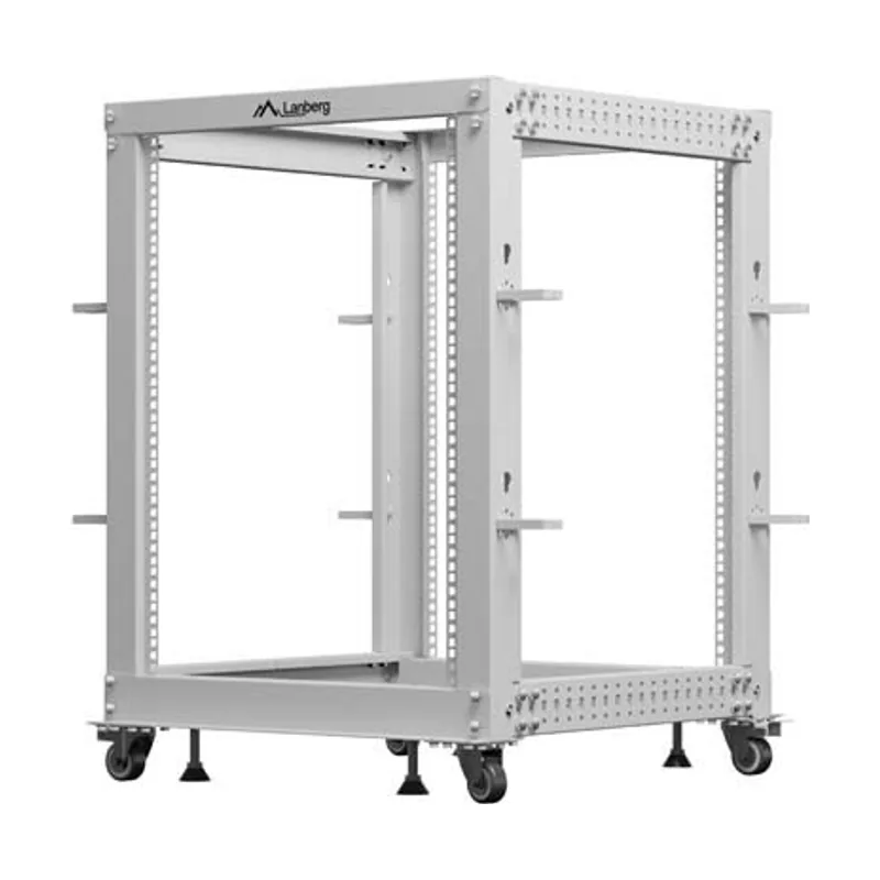 Lanberg Rack abierto 19" 15u 600x600-1100 ajustable