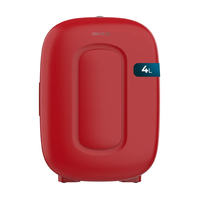 Cecotec Mini Frigorífico Bolero MiniCooling 4L Capri Red. Funciona a 12V y 220V