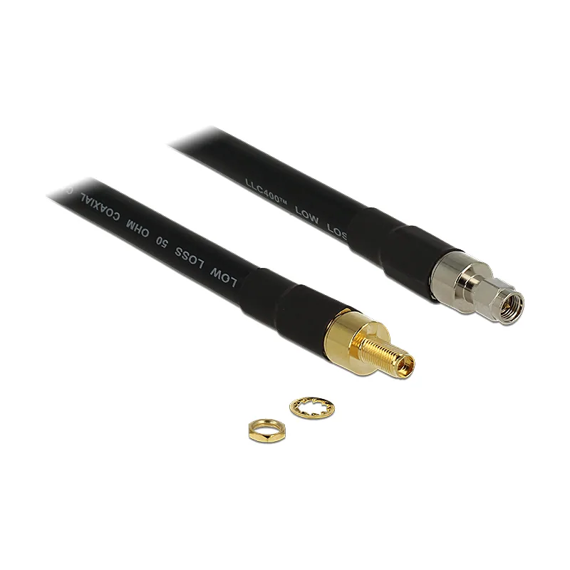 Delock 1m SMA/SMA cable coaxial CFD400