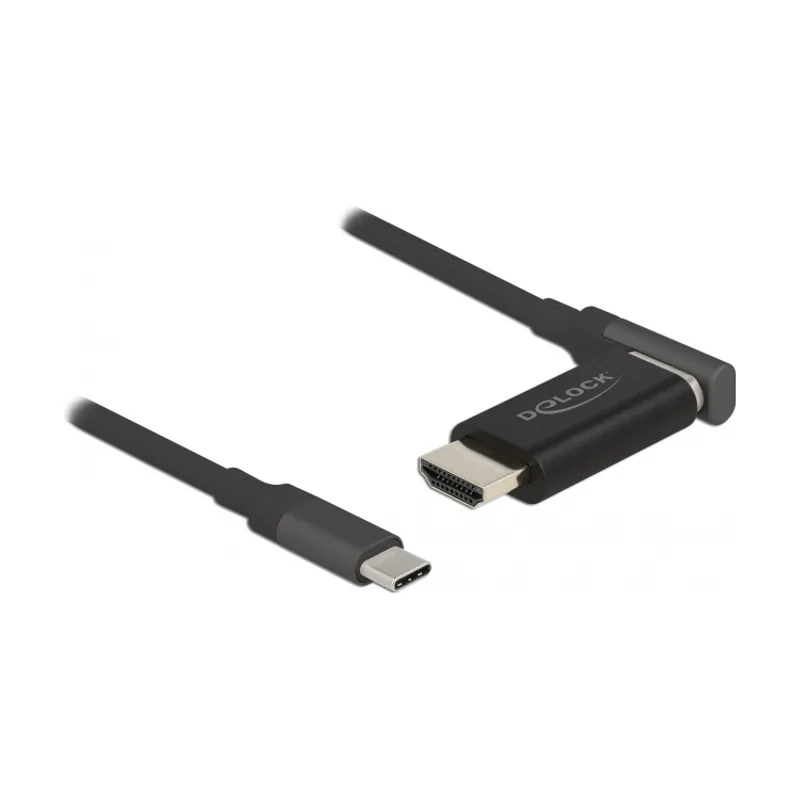 Delock Cable adaptador USB Type-C a HDMI 4K 60 Hz magnético de 1,20 m