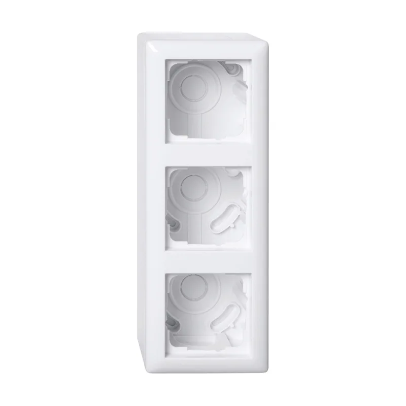 Gira Carcasa AP 3f + marco 106303 Standard 55 Rweiß Standard 55 Aufputzgehäuse 4010337076810