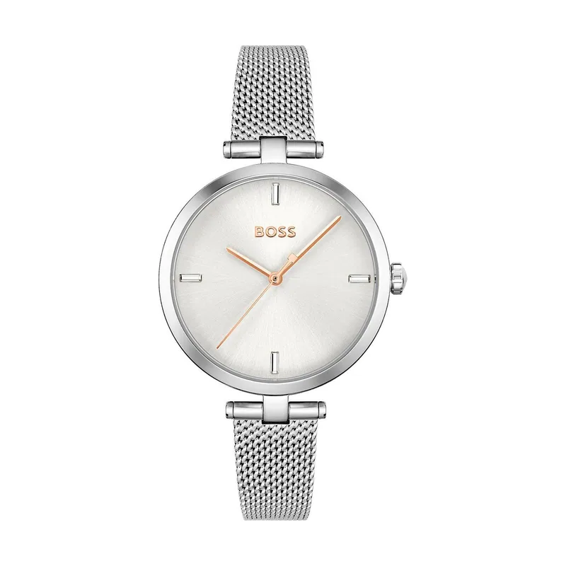 Hugo Boss BOSS Reloj Analógico de Cuarzo para mujer con correa de malla