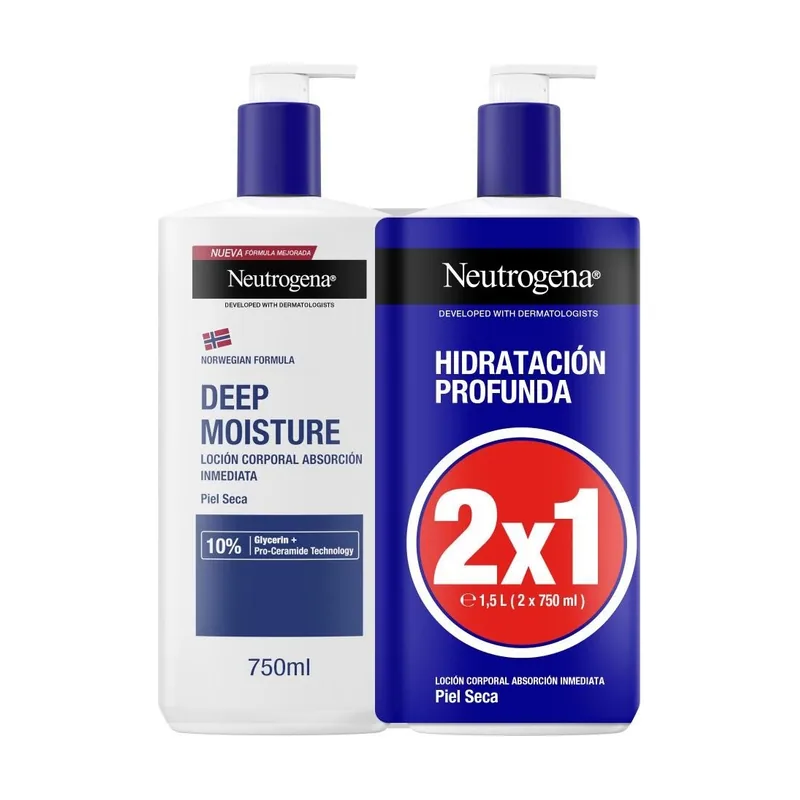 Neutrogena Loción Corporal Hidratante Profunda 2x750ml