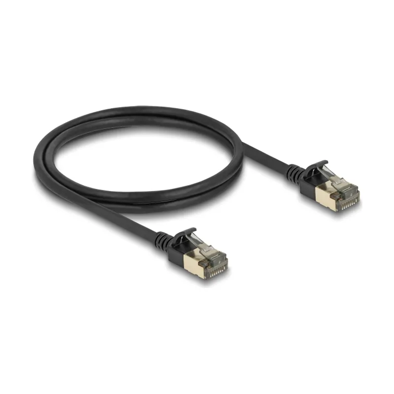Delock Cable de red RJ45 Cat.8.1 F/FTP Slim Pro 1 m