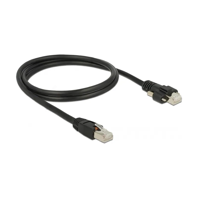 Delock 85667 cable de red Negro 1 m Cat6 S/FTP S-STP