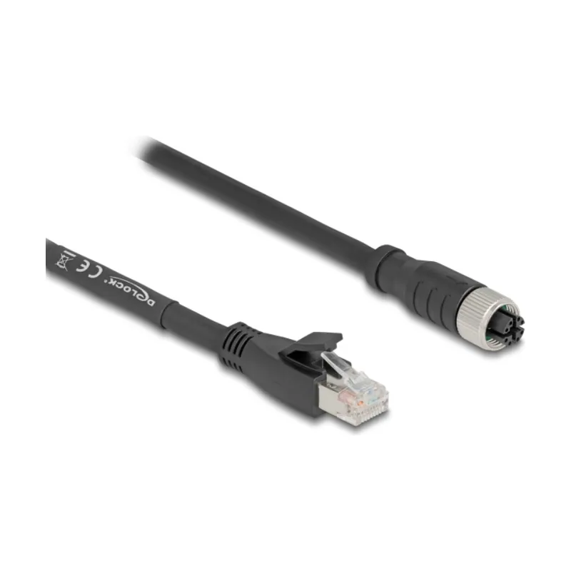 Delock 80590 cable de red Negro 2 m Cat5e S/FTP S-STP