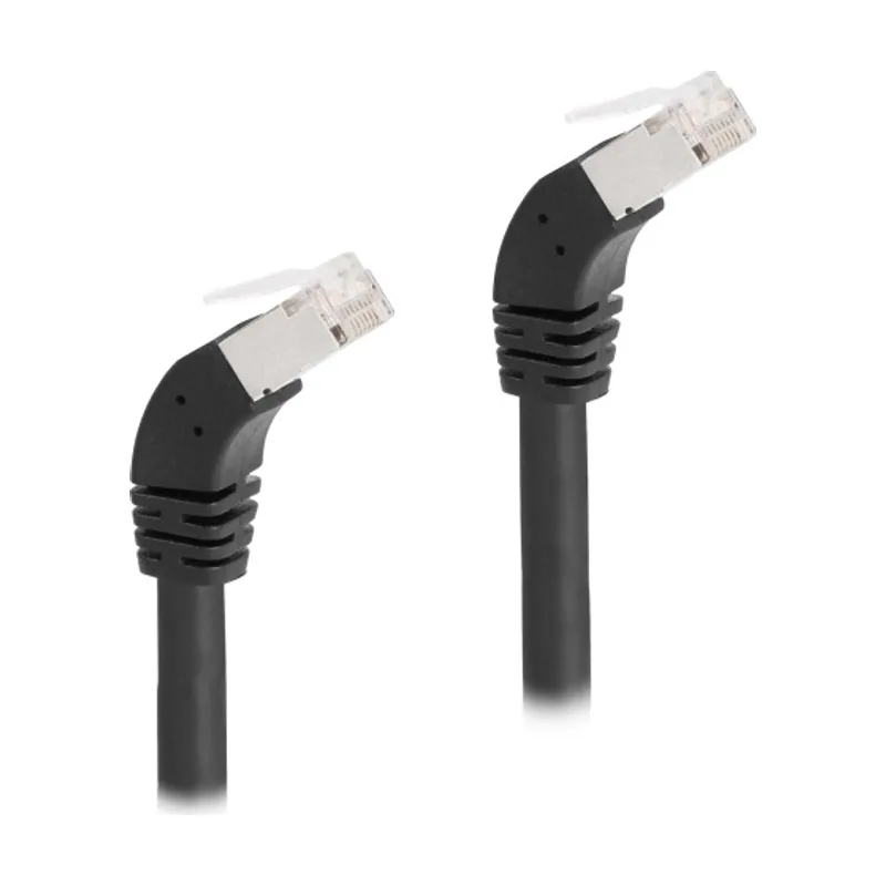 Delock Cable de red RJ45 Cat.6A S/FTP acodado 45° hacia abajo 3 m