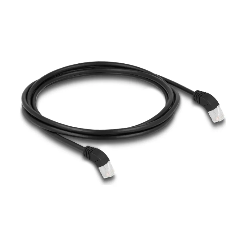 Cable de red RJ45 Cat.6A S/FTP acodado 45° hacia arriba 2 m