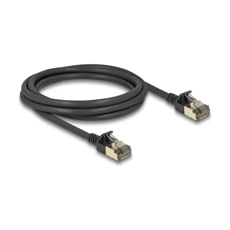 Delock Cable de red RJ45 Cat.8.1 F/FTP Slim Pro 2 m