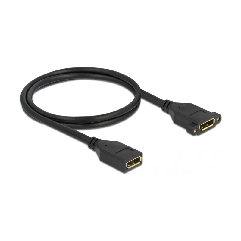 Cable DisplayPort 1.2 hembra a hembra instalación en panel 4K 60 Hz 1 m