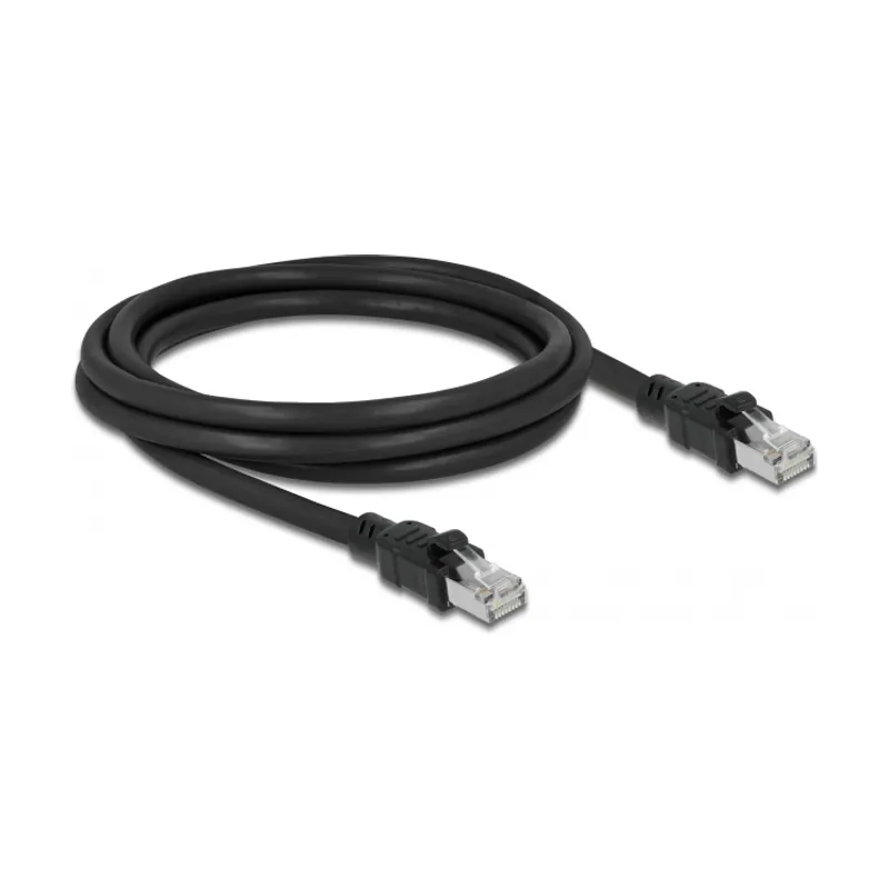 Delock Cable de red RJ45 Cat.6A F/UTP con revestimiento metálico interior 2 m