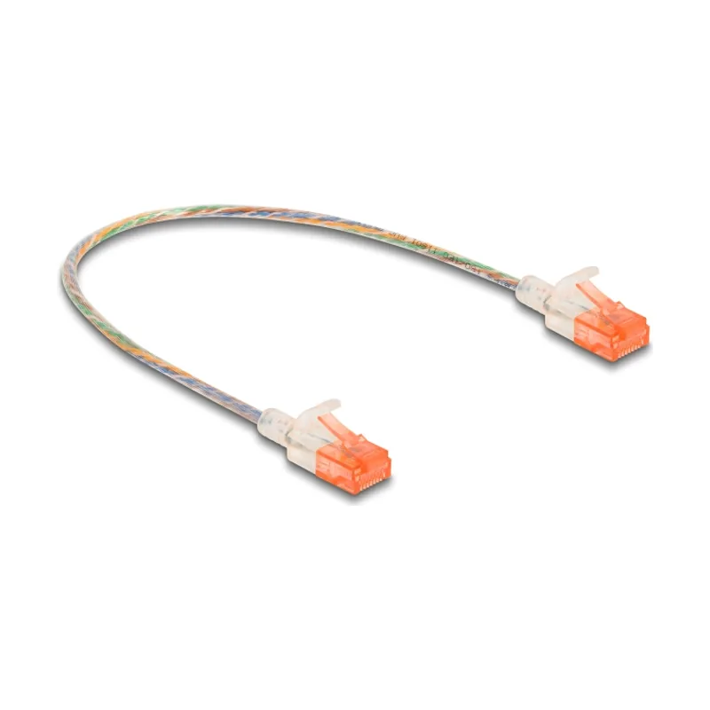 Delock Cable de red RJ45 Cat.6A U/UTP Slim 0,3 m