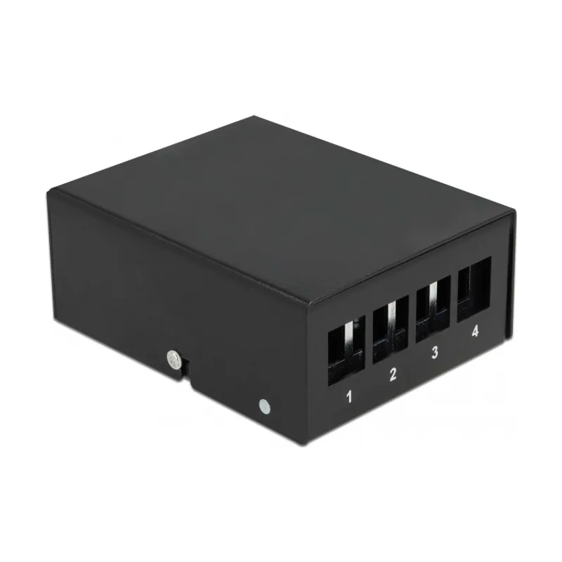 Delock Panel de conexiones Keystone de 4 puertos