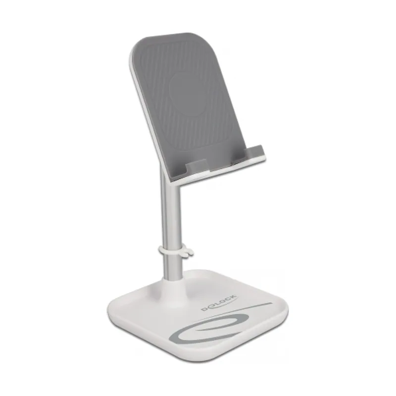 Delock Soporte telescópico para y tabletas con almacenamiento