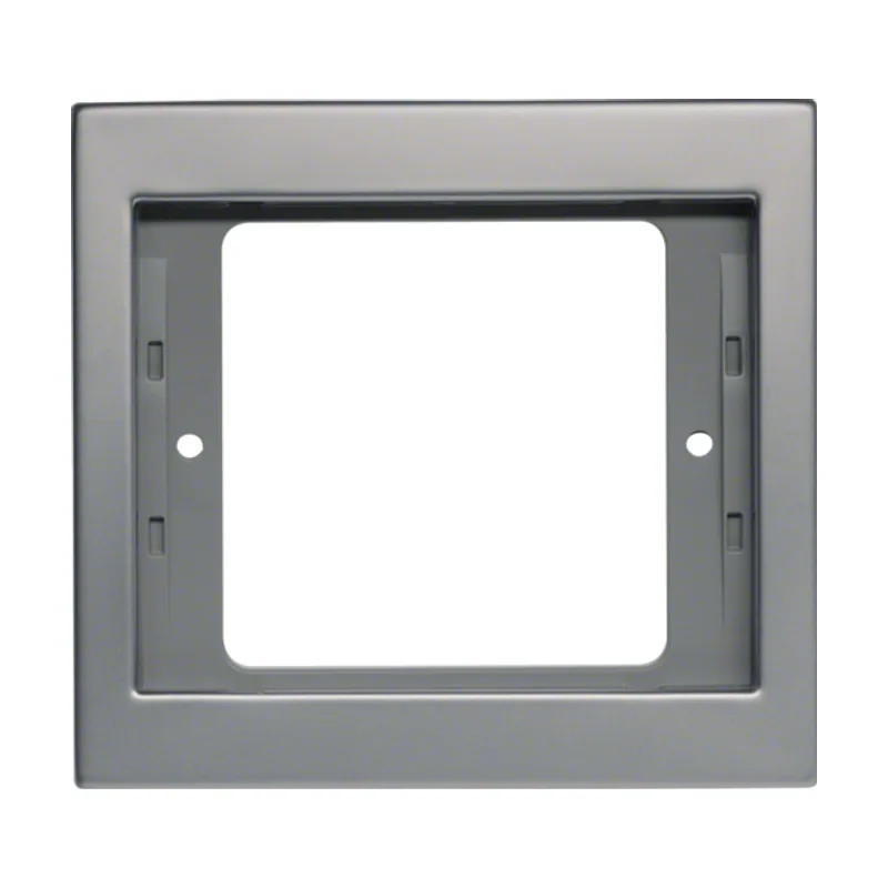 Berker Hager 13137004 placa de pared y cubierta de interruptor Metálico