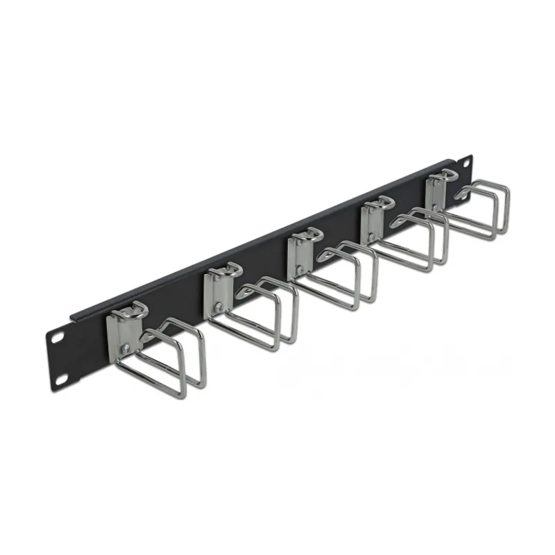 Panel de Gestión de Cables negro de 19"