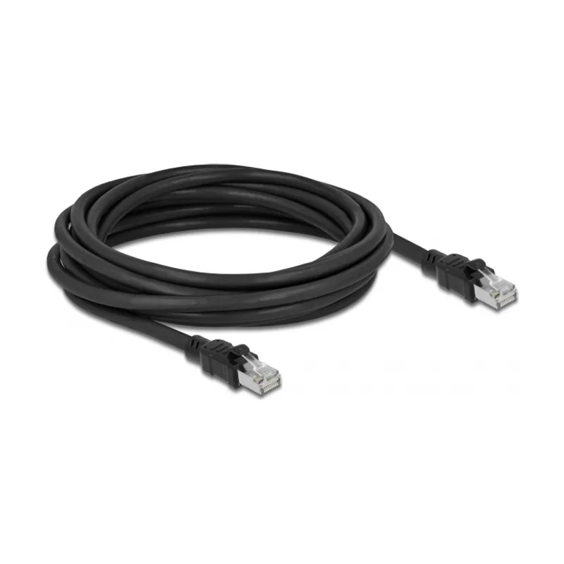 Delock Cable de red RJ45 Cat.6A F/UTP con revestimiento metálico interior 5 m