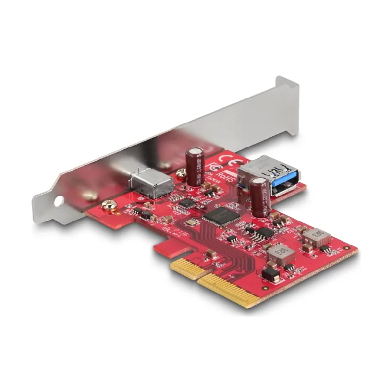 Tarjetas PCI Express x4 a 1 x externo USB 10 Gbps USB Type-C hembra + 1 x interno USB 10 Gbps Tipo-A hembra