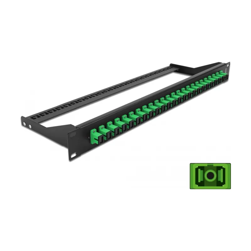 Delock Panel de parches de fibra 19" 24 puertos SC Simplex
