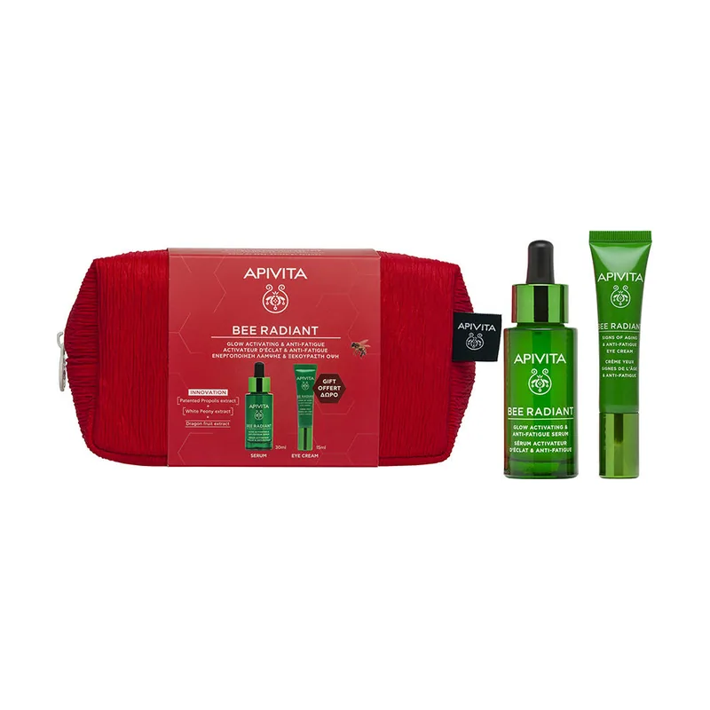 Apivita BEE Radiant Sérum Signos DE Envejecimiento Y Antifatiga Estuche 3 pz