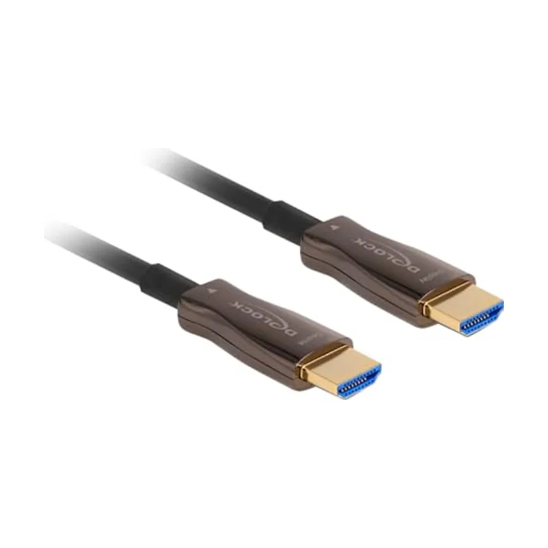 Delock Cable HDMI óptico activo con blindaje metálico 8K 60 Hz 20 m