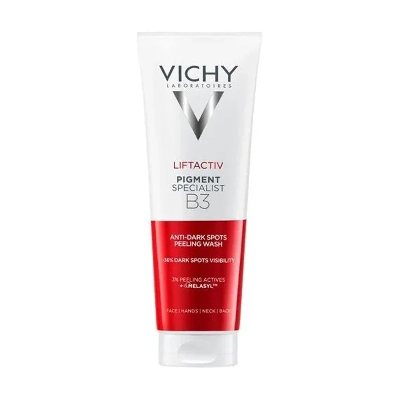 Vichy LIFTACTIV PIGMENT SPECIALIST B3 gel limpiador exfoliante y antimanchas con ácido glicólico 125 ml