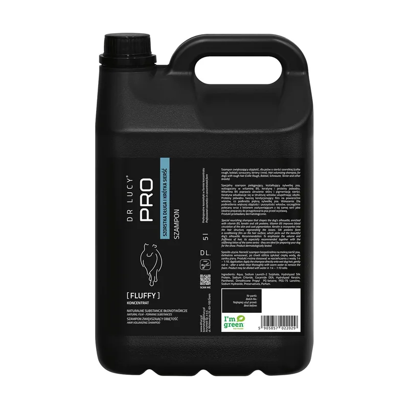 Champú pro fluffy 5l para aumentar el volumen del cabello