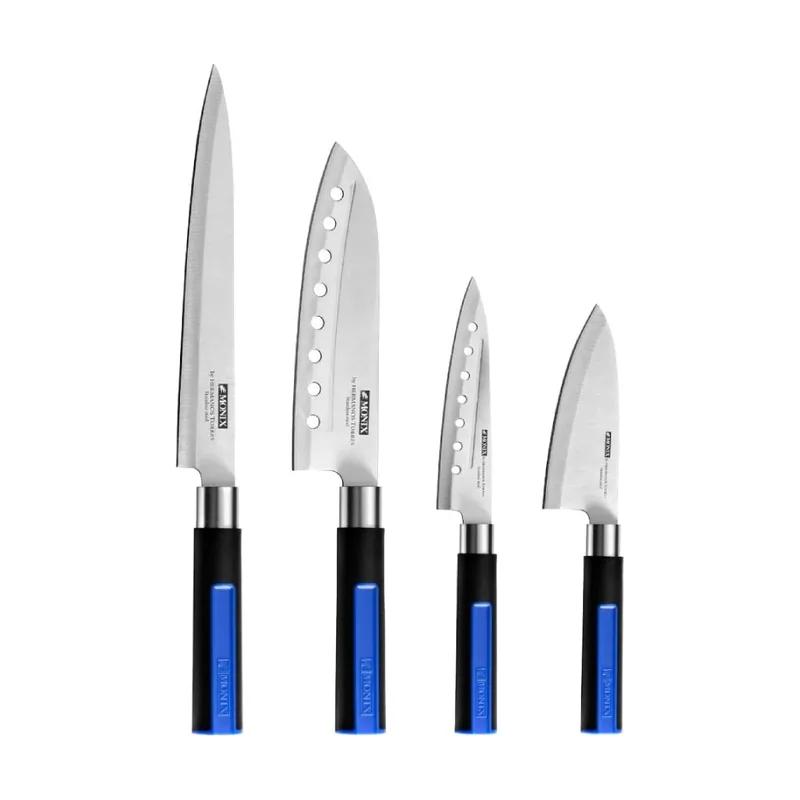 Monix Pack 6 piezas solid+ m355003 4 cuchillos santoku 1 tijeras solid pro 1 tacoma organizadora
