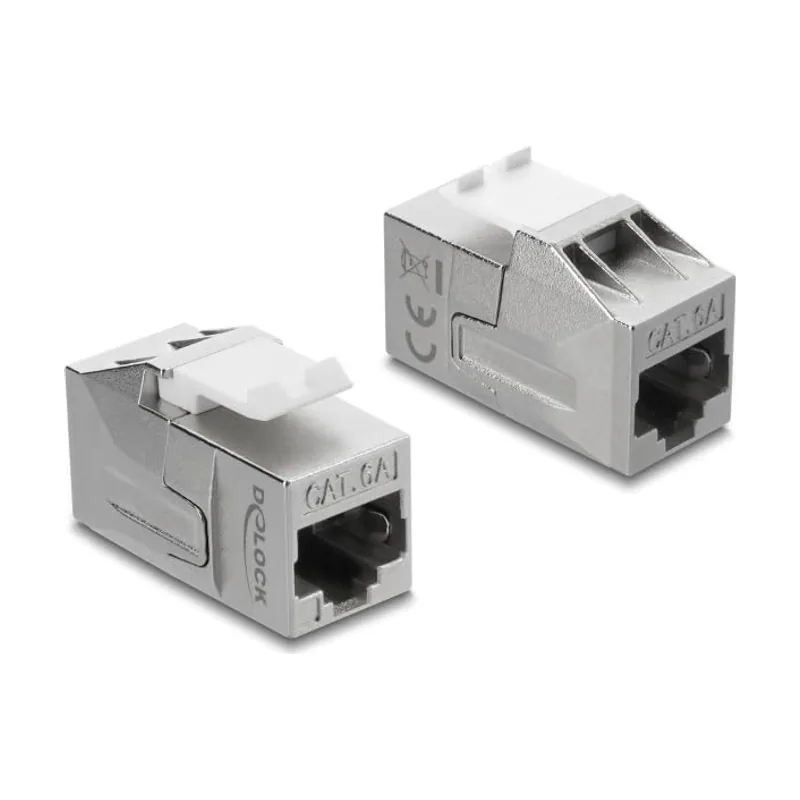 Delock Keystone Módulo de acoplamiento RJ45 hembra a RJ45 hembra cat. 6A