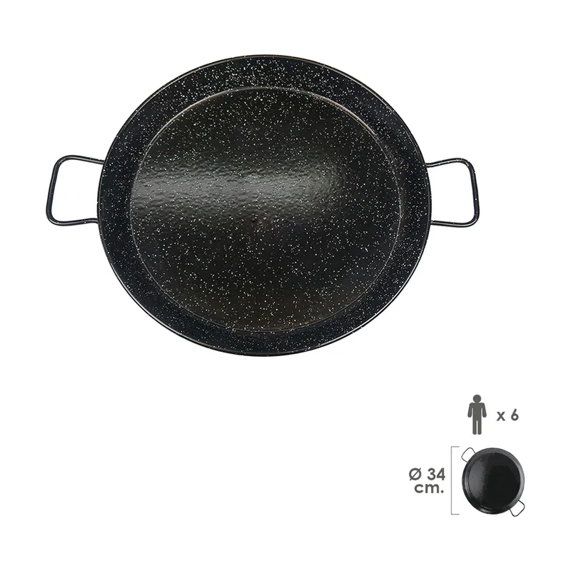 Garcima Paellera Valenciana Esmalte 6R Garcima 34 Cm