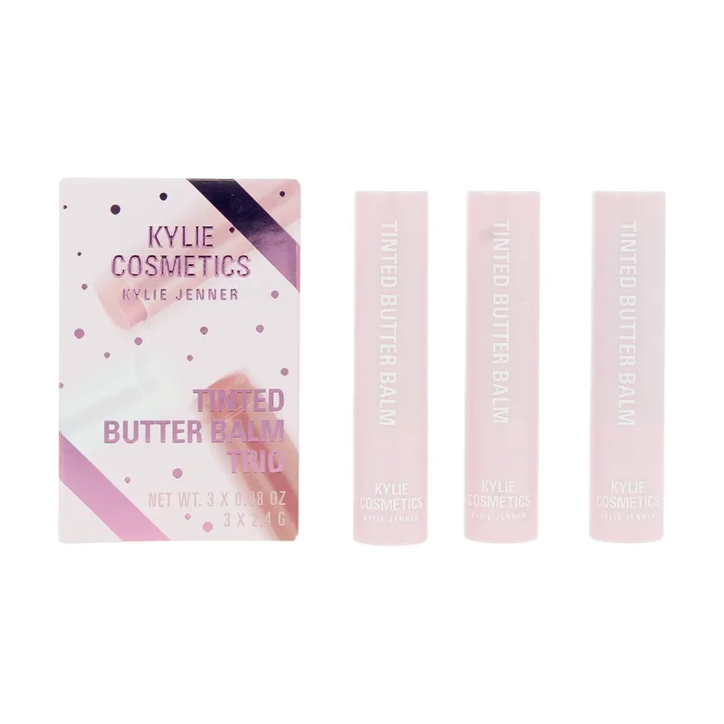 Kylie Cosmetics Tinted Butter Balm Trio Estuche 3 pz