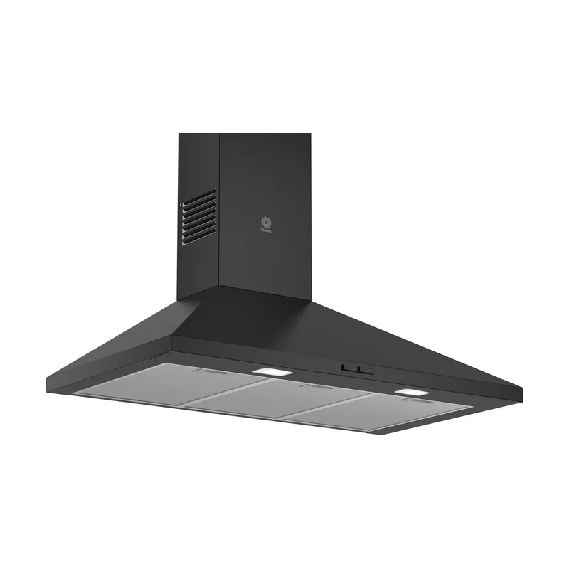 Balay BalayCampana decorativa de pared piramidal 90 cm Negro 3BC695MN