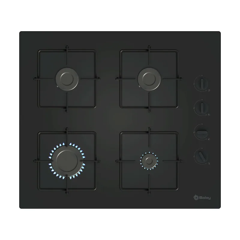 Balay BalayPlaca de gas 60 cm Cristal templado