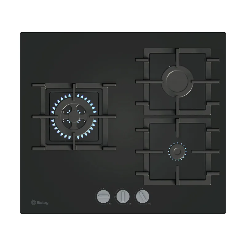 Balay BalayPlaca de gas 60 cm Cristal templado