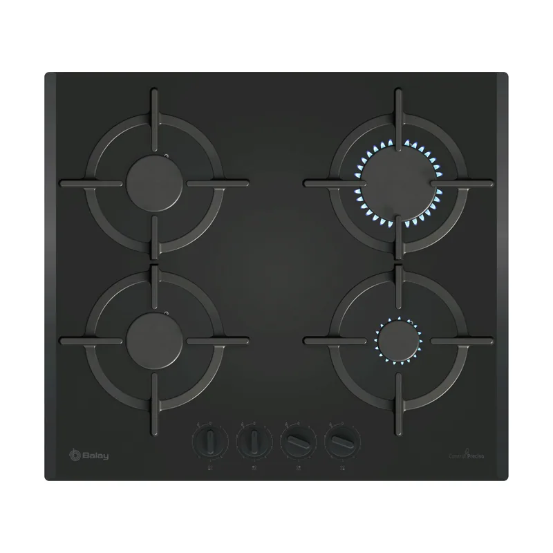 Balay BalayPlaca de gas 60 cm Cristal templado