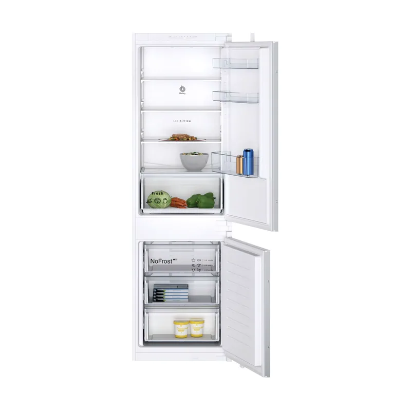 Balay BalayFrigorífico combi integrable 177,2 x 54,1 cm Sistema de integración de puerta deslizante 3KIE712F