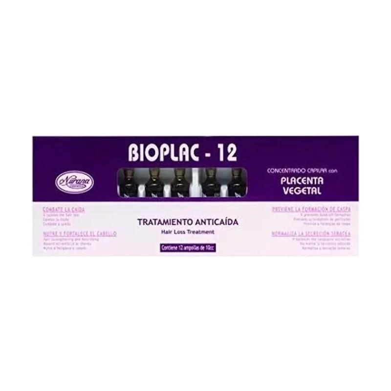 Tratamiento Capilar Anticaída con Placenta Vegetal 12